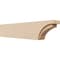 Ekena Millwork 4in. W x 6in. H x 28in. L Rivera Woodgrain TimberThane Rafter Tail, Primed Tan RFTUR04X06X28RIVRCPR - alternate 1